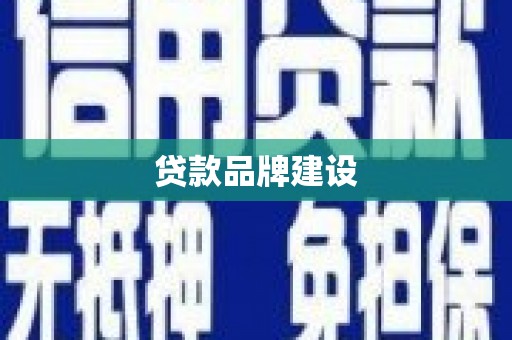 丰原贷款品牌建设