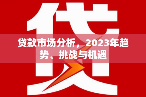 丰原贷款市场分析，2023年趋势、挑战与机遇