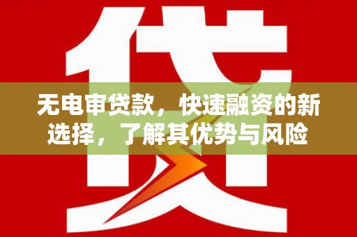 丰原无电审贷款，快速融资的新选择，了解其优势与风险