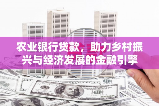 丰原农业银行贷款，助力乡村振兴与经济发展的金融引擎