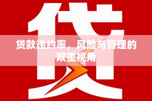 丰原贷款违约率，风险与管理的双重视角