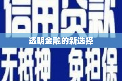 丰原透明金融的新选择