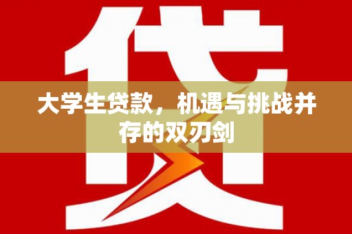 丰原大学生贷款，机遇与挑战并存的双刃剑