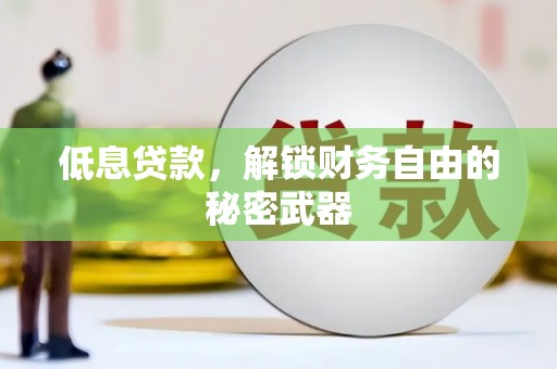 丰原低息贷款，解锁财务自由的秘密武器