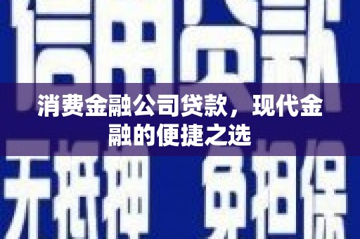丰原消费金融公司贷款，现代金融的便捷之选