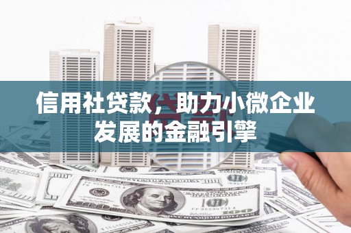 丰原信用社贷款，助力小微企业发展的金融引擎