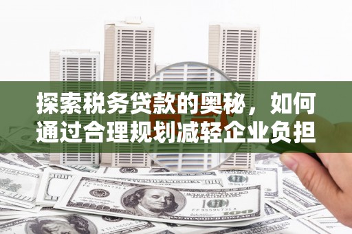 丰原探索税务贷款的奥秘，如何通过合理规划减轻企业负担