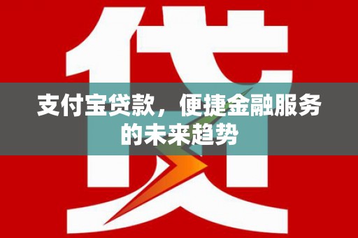 丰原支付宝贷款，便捷金融服务的未来趋势