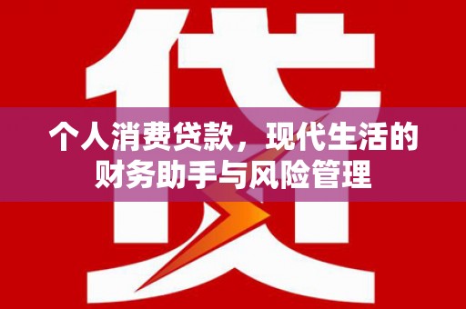 丰原个人消费贷款，现代生活的财务助手与风险管理