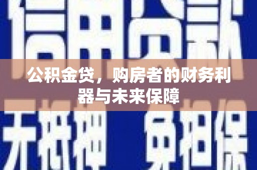 丰原公积金贷，购房者的财务利器与未来保障