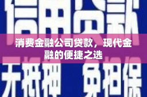 丰原消费金融公司贷款，现代金融的便捷之选