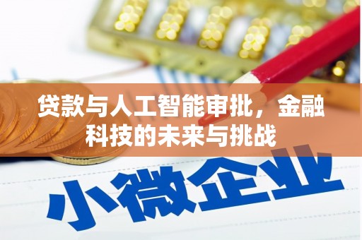 丰原贷款与人工智能审批，金融科技的未来与挑战