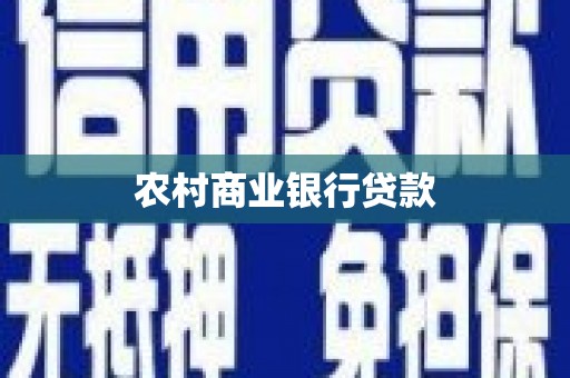 丰原农村商业银行贷款