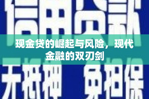 丰原现金贷的崛起与风险，现代金融的双刃剑