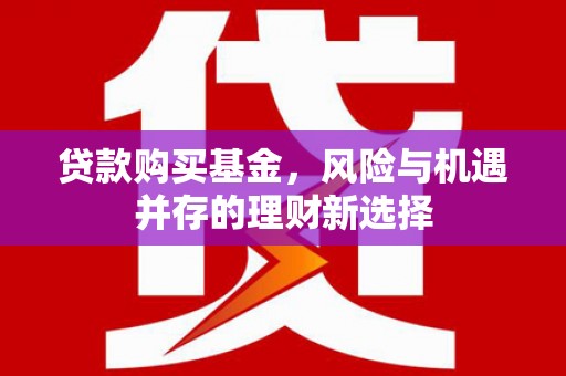 丰原贷款购买基金，风险与机遇并存的理财新选择