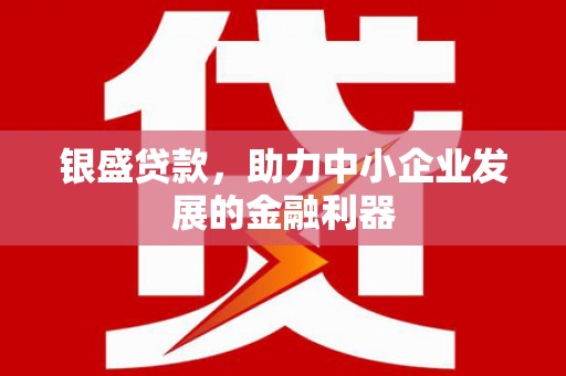 丰原银盛贷款，助力中小企业发展的金融利器
