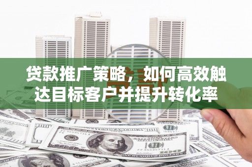 丰原贷款推广策略，如何高效触达目标客户并提升转化率