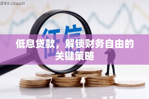 丰原低息贷款，解锁财务自由的关键策略