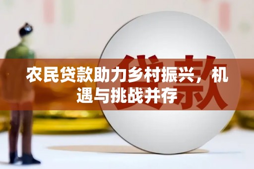 丰原农民贷款助力乡村振兴，机遇与挑战并存