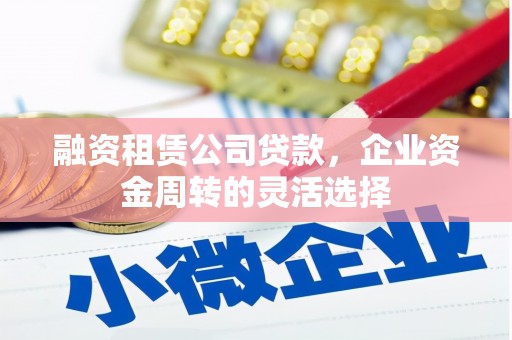 丰原融资租赁公司贷款，企业资金周转的灵活选择