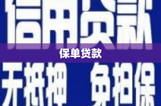丰原保单贷款