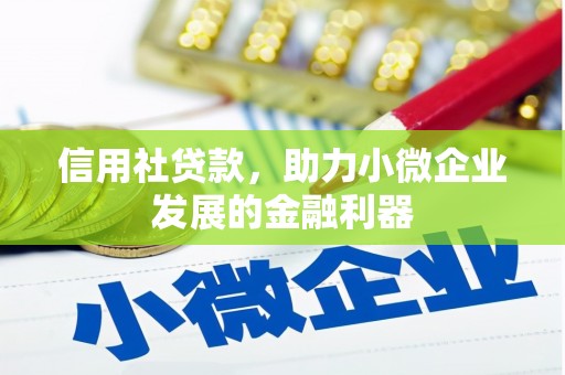 丰原信用社贷款，助力小微企业发展的金融利器
