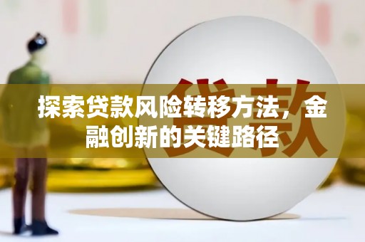 丰原探索贷款风险转移方法，金融创新的关键路径