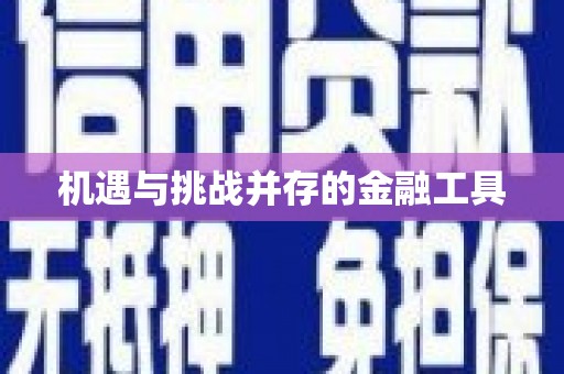 丰原机遇与挑战并存的金融工具