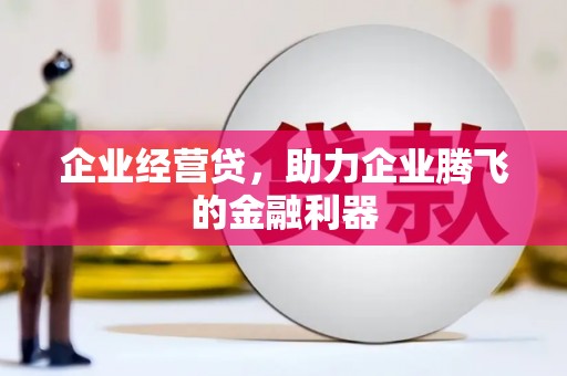 丰原企业经营贷，助力企业腾飞的金融利器