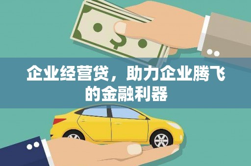 丰原企业经营贷，助力企业腾飞的金融利器