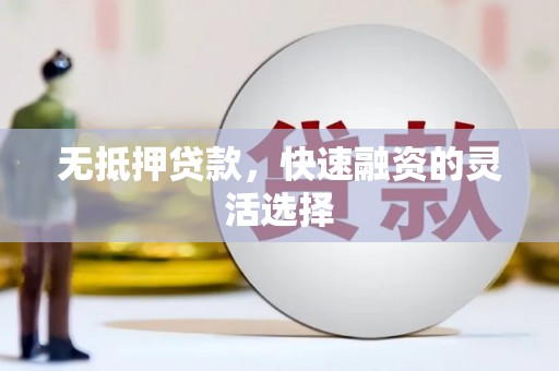 丰原无抵押贷款，快速融资的灵活选择