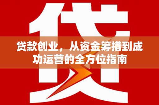 丰原贷款创业，从资金筹措到成功运营的全方位指南