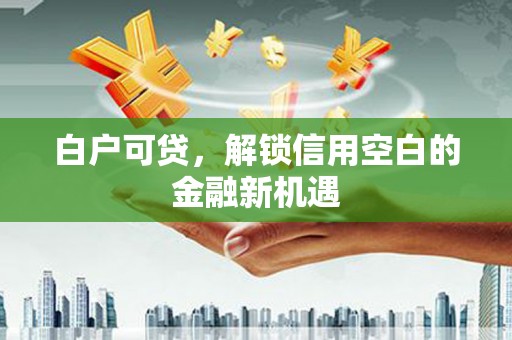丰原白户可贷，解锁信用空白的金融新机遇