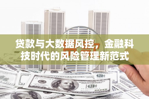 丰原贷款与大数据风控，金融科技时代的风险管理新范式