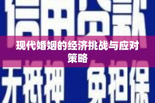 丰原现代婚姻的经济挑战与应对策略