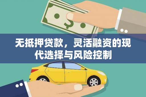 丰原无抵押贷款，灵活融资的现代选择与风险控制