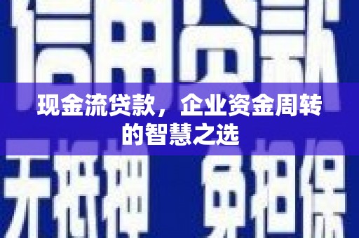 丰原现金流贷款，企业资金周转的智慧之选