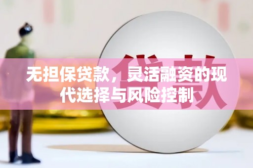 丰原无担保贷款，灵活融资的现代选择与风险控制
