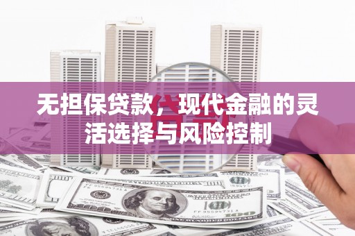 丰原无担保贷款，现代金融的灵活选择与风险控制