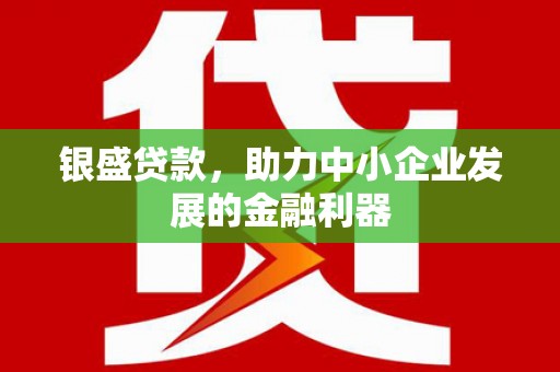 丰原银盛贷款，助力中小企业发展的金融利器