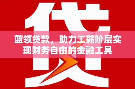 丰原蓝领贷款，助力工薪阶层实现财务自由的金融工具