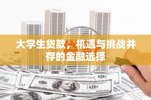 丰原大学生贷款，机遇与挑战并存的金融选择