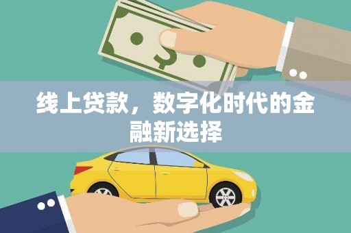 丰原线上贷款，数字化时代的金融新选择