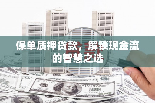 丰原保单质押贷款，解锁现金流的智慧之选