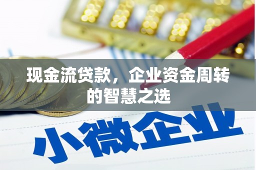 丰原现金流贷款，企业资金周转的智慧之选