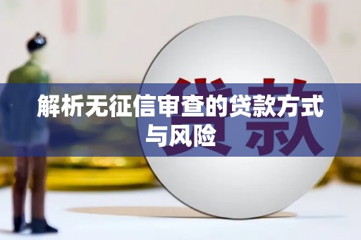 丰原解析无征信审查的贷款方式与风险