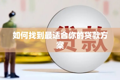 丰原如何找到最适合你的贷款方案