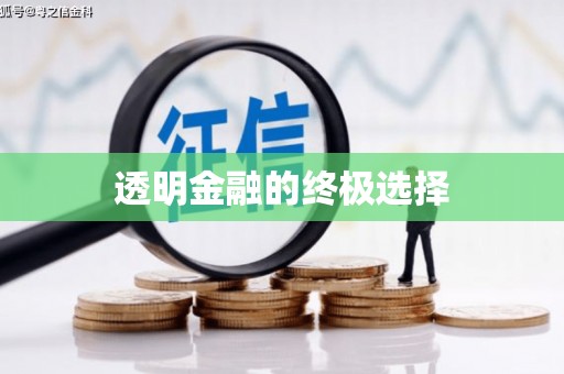 丰原透明金融的终极选择